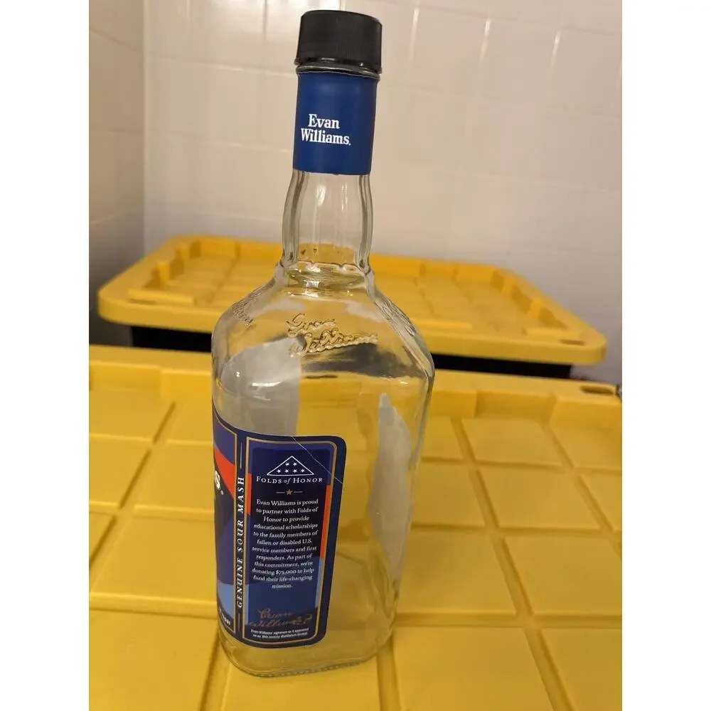 Evan Williams America 250 Commemorative Edition Empty Whiskey Bottle Crafts DIY